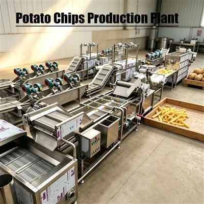 Usine de production de chips de pommes de terre